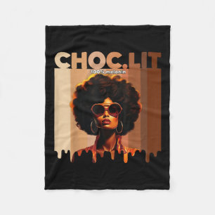 Cobertor De Velo Choclit Black History Month Pride Melanin Africa G