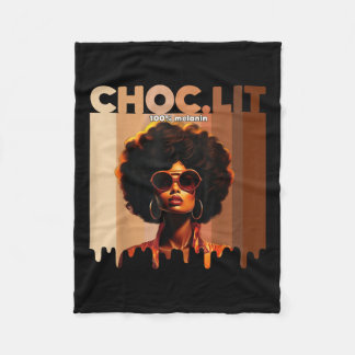 Cobertor De Velo Choclit Black History Month Pride Melanin Africa G