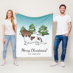 Cobertor De Velo Chocolate E Tan Pied Long Hair Dachshund No Invern