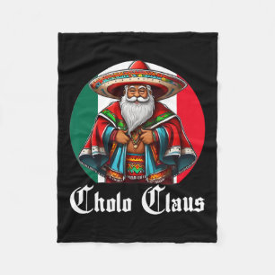 Cobertor De Velo Cholo Christmas - Cholo Claus - Diversão de Papais