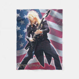 Cobertor De Velo Chris Caffery com Flag Fleece Blanket