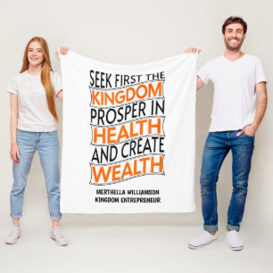 Cobertor De Velo Christian Business Kingdom Empreendedor