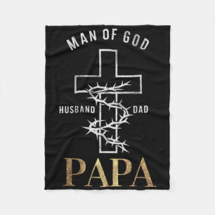 Cobertor De Velo Christian Cross Dia de os pais Papa Marido Pai Deu