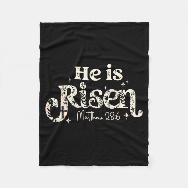 Cobertor De Velo Christian Cross Jesus Happy Easter He Is Risen Mat (Frente)