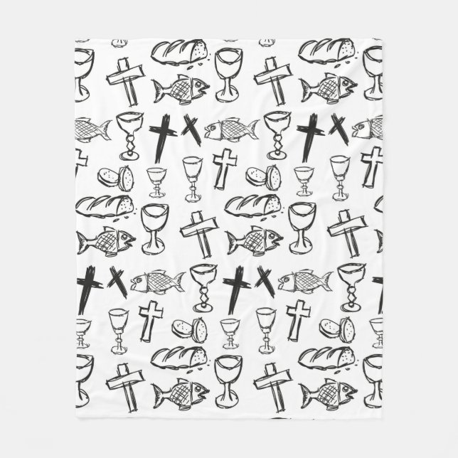 Cobertor De Velo Christian Pattern (Frente)