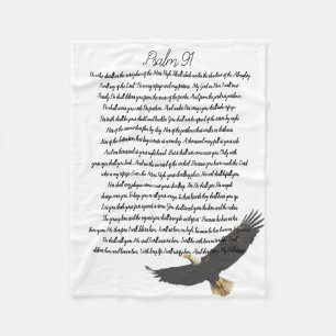 Cobertor De Velo Christian Psalm 91 Bíblia Art Soaring Eagle