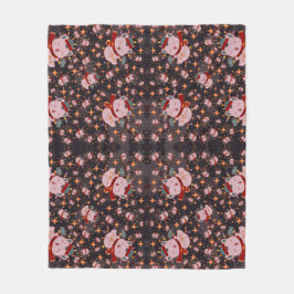 Cobertor De Velo Christmas Cat With Santa Hat