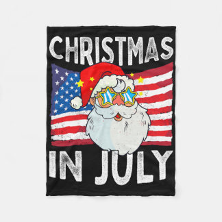 Cobertor De Velo Christmas In July Retro Hipster Funny Santa Men Wo