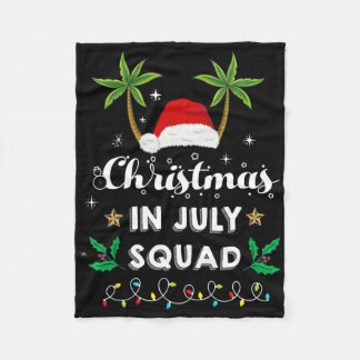 Cobertor De Velo Christmas In July Squad Funny Summer Xmas Santa Ha