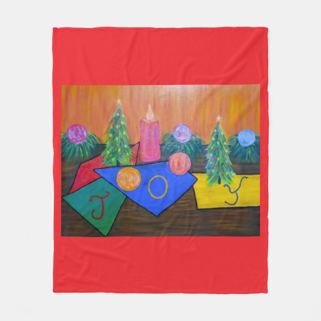 Cobertor De Velo Christmas Joy (Frente)