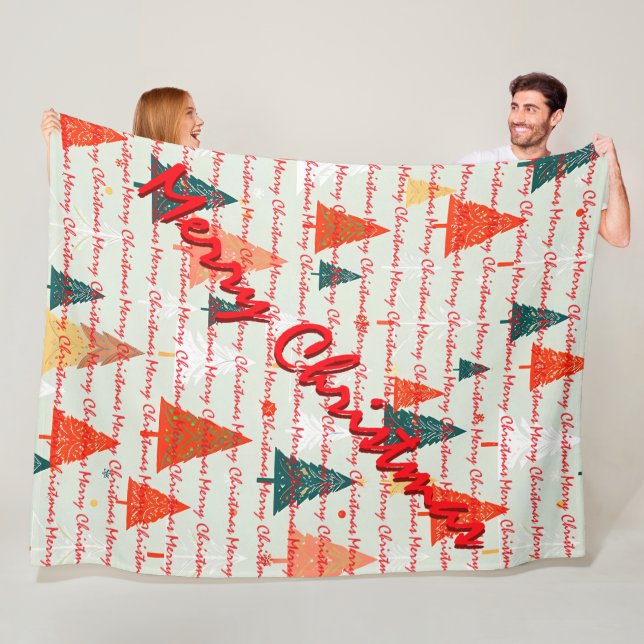 Cobertor De Velo Christmas Luxury Christmas Trees Festive (In Situ)