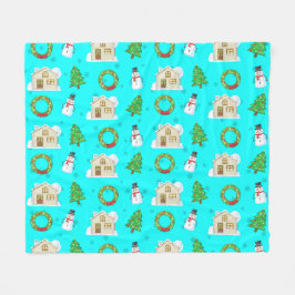Cobertor De Velo Christmas Pattern