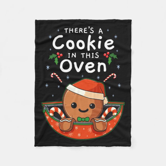 Cobertor De Velo Christmas Pregnancy Gingerbread Man Baby Cookie In (Frente)