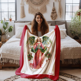 Cobertor De Velo Christmas Theme Nutcracker On White