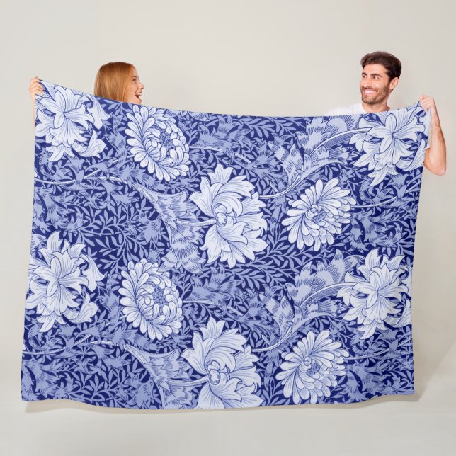 Cobertor De Velo Chrysanthemum Blue, William Morris (In Situ)