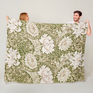 Cobertor De Velo Chrysanthemum Dourado, William Morris