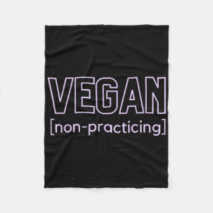 Cobertor De Velo Churrasco Engraçado Vegan Não Praticando