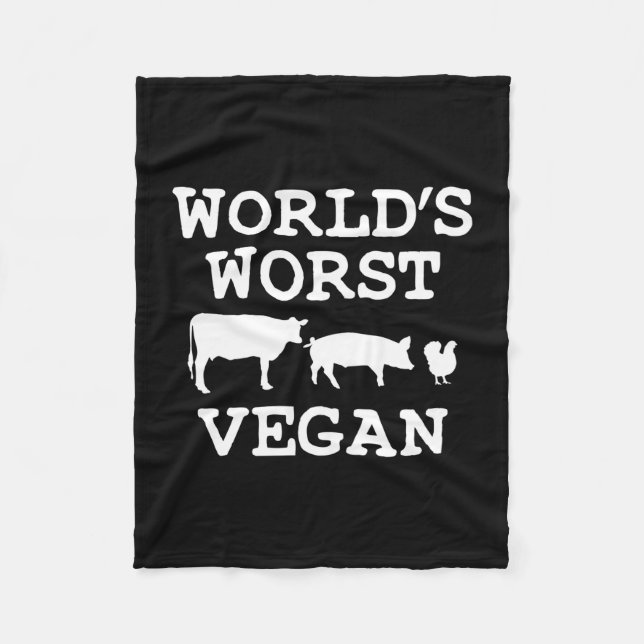 Cobertor De Velo Churrasqueiro carnívoro anti-vegano (Frente)