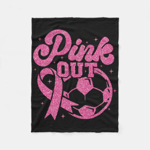 Cobertor De Velo Chute Rosa Para Futebol de Cura Seio Câncer Rosa