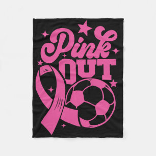 Cobertor De Velo Chute Rosa Para Uma Cura Futebol Câncer de Mama Ro