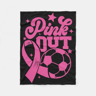 Cobertor De Velo Chute Rosa Para Uma Cura Futebol Câncer de Mama Ro