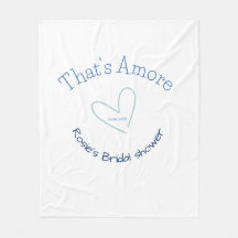 CHUVA DE NOIVA THATS AMORE AZUL CORAÇÃO NOME DATA