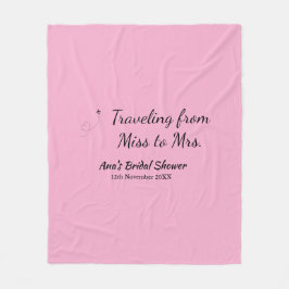 Cobertor De Velo Chuveiro de viagem adicionar nome data senhorita p