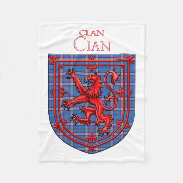 Cobertor De Velo Cian of Ely Tartan Scottish Plaid (Frente)