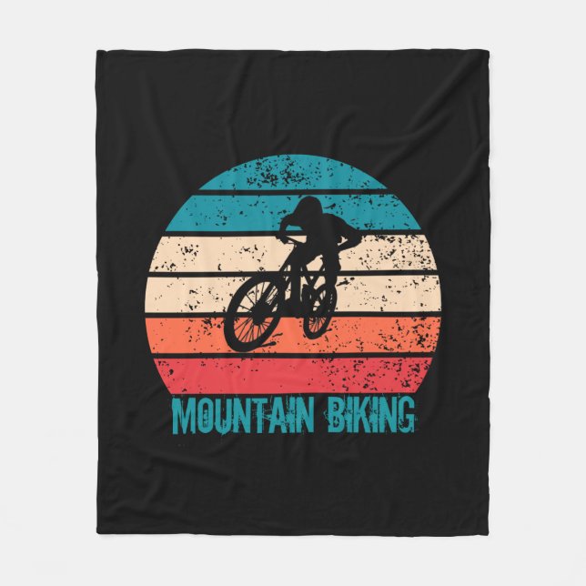 Cobertor De Velo Ciclismo de Montanha Vintage Downhill (Frente)