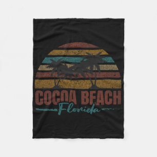 Cobertor De Velo Cidade Litorânea Praia Férias Lembrança Cocoa Beac
