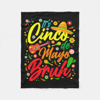 Cobertor De Velo Cinco de maio mano dabbing menino mexicano poncho