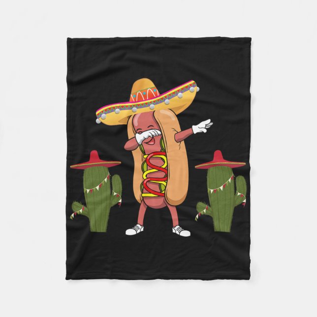 Cobertor De Velo Cinco De Mayo Camisa Cactus Quente Dançando (Frente)