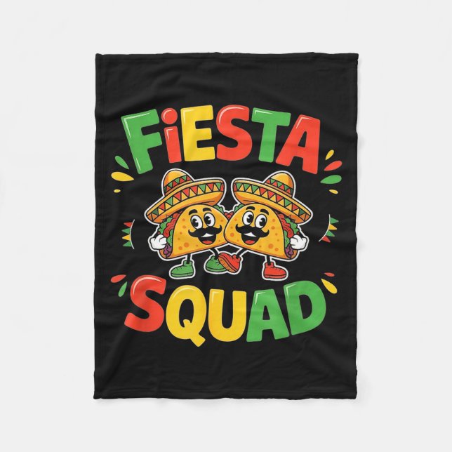 Cobertor De Velo Cinco de mayo funny fiesta squad party for men (Frente)