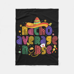 Cobertor De Velo Cinco De Mayo Funny Nacho Média Enfermeira Mexican
