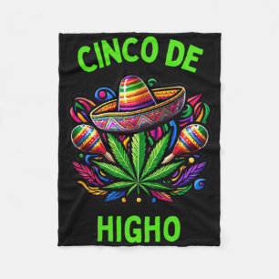 Cobertor De Velo Cinco De Mayo Maconha Humor Divertido de Fumante 1
