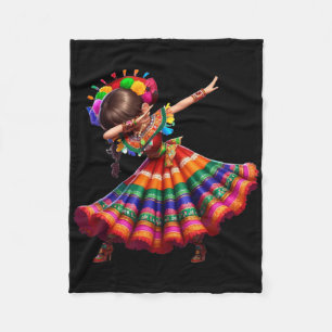 Cobertor De Velo Cinco De Mayo Mulher Mexicana Engraçada Dabbing Ci