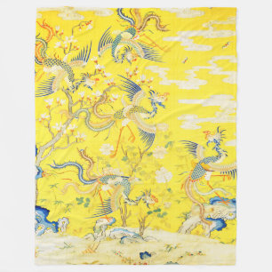 Cobertor De Velo Cinco fotos no Floral Amarelo do Jardim Chinês