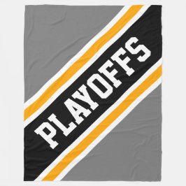 Cobertor De Velo CINZA Atlética Negra Negra  Amarela PLAYOFFS