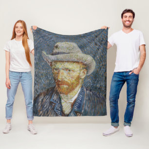 Cobertor De Velo Cinza Autoretrato Van Gogh Sentiu Ódio Na Pintura