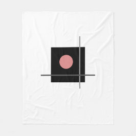 Cobertor De Velo Cinza de Arte Bauhaus Composição Geométrica