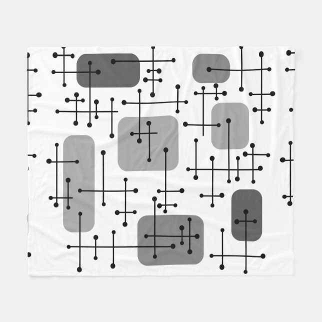 Cobertor De Velo cinza de Cruzarias Eames Era 1950 (Frente (Horizontal))