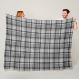 Cobertor De Velo Cinza de Flanel de Impressão, Fleece Blanket, 60"x