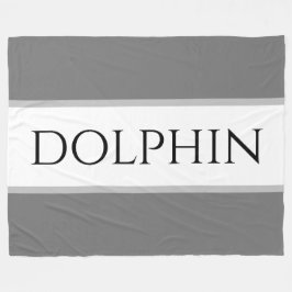 Cobertor De Velo Cinza desportiva DOLPHIN Stripes Náuticas Brancas