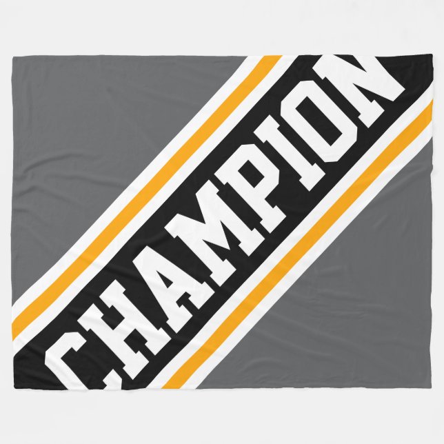 Cobertor De Velo CINZA desportiva Yellow Black Racing (Frente (Horizontal))