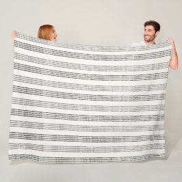 Cobertor De Velo Cinza Negra - Strike Boho Moderno Minimalista