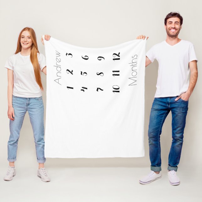 Cobertor De Velo Cinza/Preto de Menino de Pedra de 12 Meses Simples (In Situ)