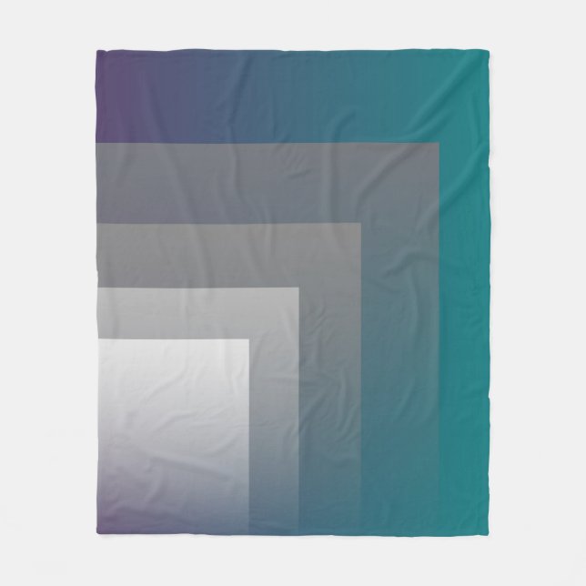 Cobertor De Velo cinza-roxo-teal (Frente)