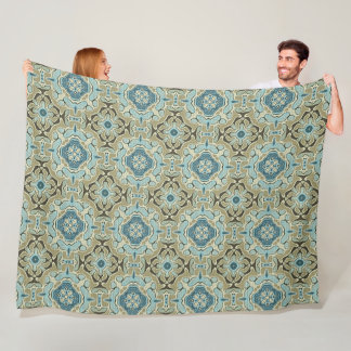 Cobertor De Velo Cinza Verde Azul Ochre Hip Bohemian Bali Art