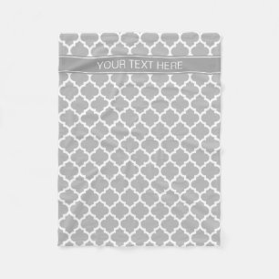 Cobertor De Velo Cinza White Marroquino #5 Nome da Cinza Escura Mon