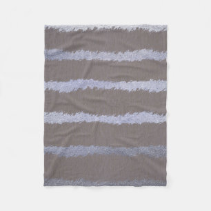 Cobertor De Velo Cinzas de prata listradas modernas, aspecto metáli